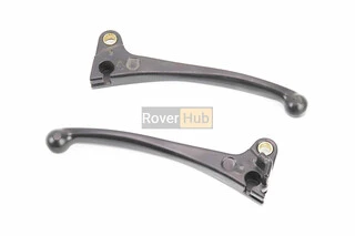 Рычаги руля левый, правый к-кт 2шт (барабан. тормоз) Honda DIO, чёрные