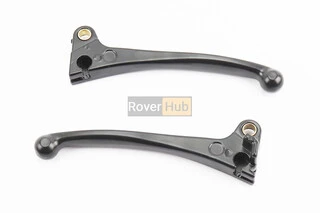 Важелі керма лівий, правий к-кт 2шт (барабан. гальмо) Honda DIO, чорні