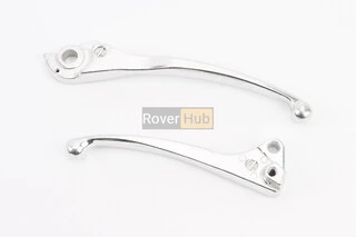 Важелі керма лівий, правий к-кт 2шт (під диск. / барабан. гальмо) Honda DIO AF35 "хром"