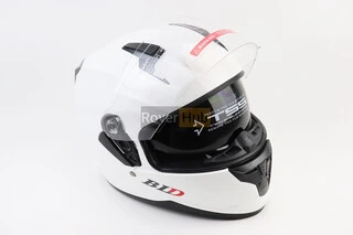 Шолом інтеграл, закритий (сертифікація DOT)+відкидні окуляри BLD-M67 М (57-58см), БІЛИЙ глянець