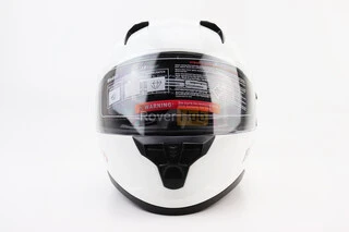 Шолом інтеграл, закритий (сертифікація DOT)+відкидні окуляри BLD-M67 М (57-58см), БІЛИЙ глянець