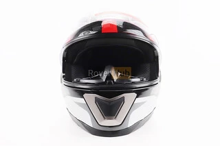 Шлем интеграл, закрытый BLD-M62 М (57-58см), ЧЕРНЫЙ/БЕЛО-КРАСНЫЙ