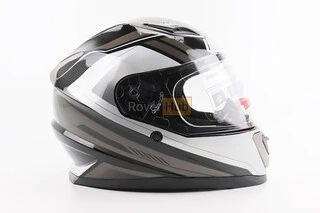 Шлем интеграл, закрытый BLD-M62 S (55-56см), ЧЕРНЫЙ/БЕЛО-СЕРЫЙ