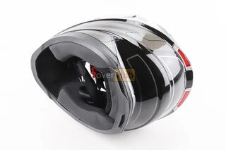 Шлем интеграл, закрытый BLD-M62 М (57-58см), ЧЕРНЫЙ/БЕЛО-СЕРЫЙ