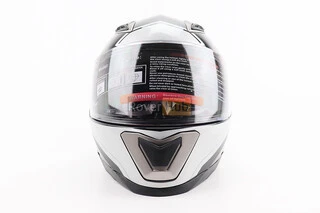 Шлем интеграл, закрытый BLD-M62 М (57-58см), ЧЕРНЫЙ/БЕЛО-СЕРЫЙ