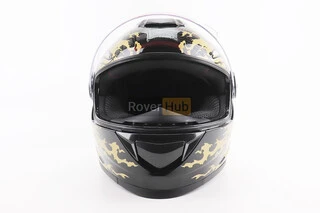 Шлем интеграл, закрытый BLD-М65 L (59-60см), ЧЕРНЫЙ/ЗОЛОТИСТО-СЕРЫЙ "Totem"