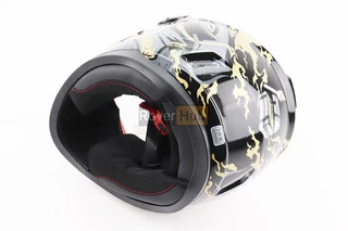 Шлем интеграл, закрытый BLD-М65 S (55-56см), ЧЕРНЫЙ/ЗОЛОТИСТО-СЕРЫЙ "Totem"