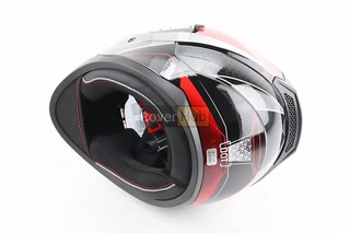 Шлем интеграл, закрытый (сертификация DOT)+откидные очки BLD-M67 М (57-58см), ЧЕРНЫЙ/КРАСНО-СЕРЫЙ