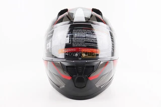 Шлем интеграл, закрытый (сертификация DOT)+откидные очки BLD-M67 М (57-58см), ЧЕРНЫЙ/КРАСНО-СЕРЫЙ