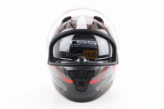 Шлем интеграл, закрытый (сертификация DOT)+откидные очки BLD-M67 М (57-58см), ЧЕРНЫЙ/КРАСНО-СЕРЫЙ