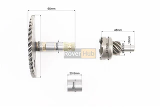 Півмісяць кікстартера 65мм з втулкою + храповик