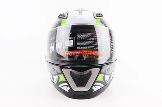 Шлем интеграл, закрытый BLD-M62 S (55-56см), СЕРЫЙ/НЕОНОВО-ЗЕЛЕНЫЙ "T-Rex"