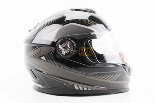 Шлем интеграл, закрытый BLD-М65 S (55-56см), ЧЕРНО-СЕРЫЙ