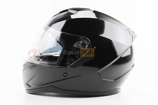 Шлем интеграл, закрытый (сертификация DOT)+откидные очки BLD-M67 L (59-60см), ЧЕРНЫЙ глянец