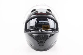 Шлем интеграл, закрытый (сертификация DOT)+откидные очки BLD-M67 L (59-60см), ЧЕРНЫЙ глянец