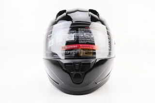 Шлем интеграл, закрытый (сертификация DOT)+откидные очки BLD-M67 М (57-58см), ЧЕРНЫЙ глянец