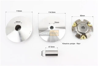 Вариатор передний к-кт Honda WH125/150 + втулка, крыльчатка