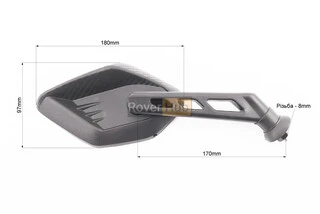 Дзеркала к-кт "ПРИЗМА" чорний, м8 (ССС - знак якості)