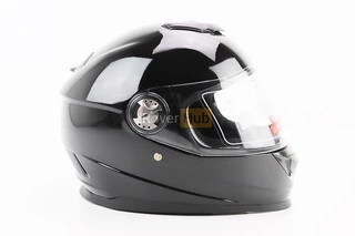 Шлем интеграл, закрытый BLD-М65 L (59-60см), ЧЕРНЫЙ глянец