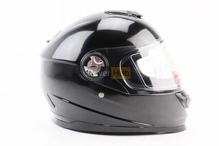 Шлем интеграл, закрытый BLD-М65 S (55-56см), ЧЕРНЫЙ глянец