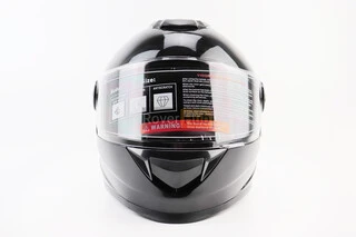 Шлем интеграл, закрытый BLD-М65 М (57-58см), ЧЕРНЫЙ глянец