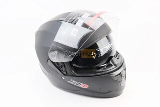 Шлем интеграл, закрытый (сертификация DOT)+откидные очки BLD-M67 М (57-58см), ЧЕРНЫЙ матовый