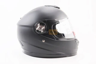 Шлем интеграл, закрытый BLD-М65 М (57-58см), ЧЕРНЫЙ матовый