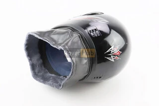 Шолом інтеграл, закритий з коміром, ЧОРНИЙ з малюнком (незначні відмінності малюнків, можливі дефекти фарбування)