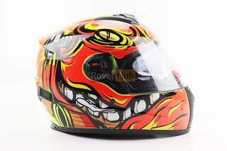 Шолом інтеграл, закритий+окуляри BLD-М61 М (57-58см), ЖОВТО-ПОМАРАНЧЕВИЙ "Buffalo"