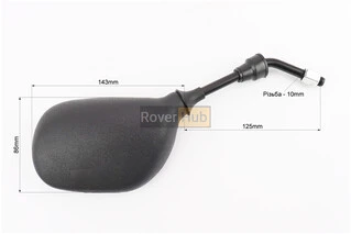 Дзеркала к-кт YAMAHA- чорні "краплі", м10