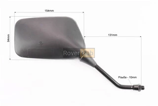 Дзеркала к-кт квадрат- чорні, м10