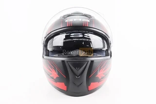 Шлем интеграл, закрытый (сертификация DOT)+откидные очки BLD-M61 M (57-58см), ЧЕРНО-КРАСНЫЙ (флюоресцентный)