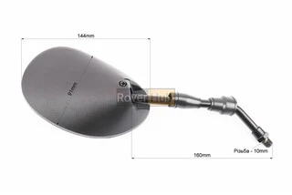 Дзеркала к-кт чорні "краплі", м10