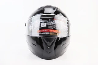 Шлем интеграл, закрытый+очки BLD-М61 S (55-56см), ЧЕРНЫЙ глянец