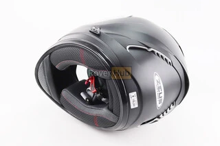 Шолом інтеграл, закритий+відкидні окуляри ZS-806F Solid M, ЧОРНИЙ мат