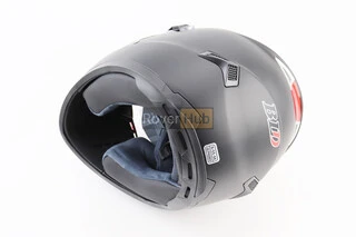 Шлем интеграл, закрытый+очки BLD-М61 S (55-56см), ЧЕРНЫЙ матовый