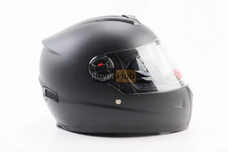 Шлем интеграл, закрытый+очки BLD-М61 S (55-56см), ЧЕРНЫЙ матовый