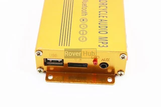 АУДІО-блок (Bluetooth, МРЗ-USB / SD, FM-радіо, пультДУ, сигналізація) + колонки 2шт (чорні)