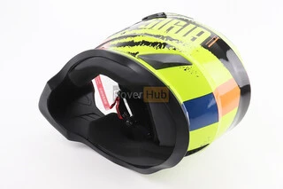 Шлем кроссовый/эндуро/АТV со стеклом BLD-819-7 L (59-60см), ЧЕРНЫЙ/ЖЕЛТО-ОРАНЖЕВЫЙ