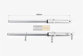 Амортизатор передний (перья), лев., прав. к-кт L-620мм D-25мм (пружина внутри)