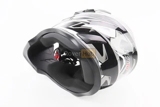 Шлем кроссовый/эндуро/АТV BLD-819-7 L (59-60см), ЧЕРНО-БЕЛЫЙ