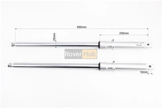 Амортизатор передній (пір'я), лев., правий. к-кт L-655мм D-25мм (пружина всередині)