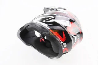 Шлем кроссовый/эндуро/АТV BLD-819-7 L (59-60см), ЧЕРНО-КРАСНЫЙ