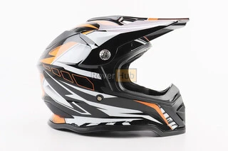 Шлем кроссовый/эндуро/АТV BLD-819-7 L (59-60см), ЧЕРНО-ОРАНЖЕВЫЙ