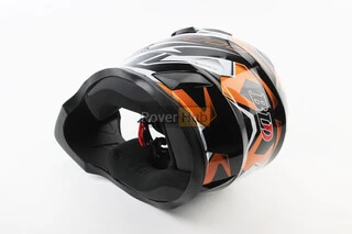 Шлем кроссовый/эндуро/АТV BLD-819-7 S (55-56см), ЧЕРНО-ОРАНЖЕВЫЙ