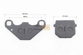 Гальмівні колодки (дискові) Suzuki AD50; KAWASAKI- AH 80 / KMX 125 / KDX 125 / KX 80 / KXF 250; HYOSUNG SD50; DAELIM-ET 250;