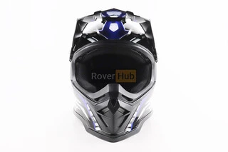 Шлем кроссовый/эндуро/АТV BLD-819-7 L (59-60см), ЧЕРНО-СИНИЙ