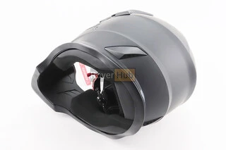 Шлем кроссовый/эндуро/АТV со стеклом BLD-819-7 L (59-60см), ЧЕРНЫЙ матовый