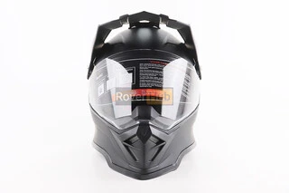 Шлем кроссовый/эндуро/АТV со стеклом BLD-819-7 S (55-56см), ЧЕРНЫЙ матовый