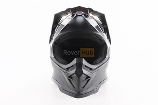 Шлем кроссовый/эндуро/АТV со стеклом BLD-819-7 S (55-56см), ЧЕРНЫЙ матовый